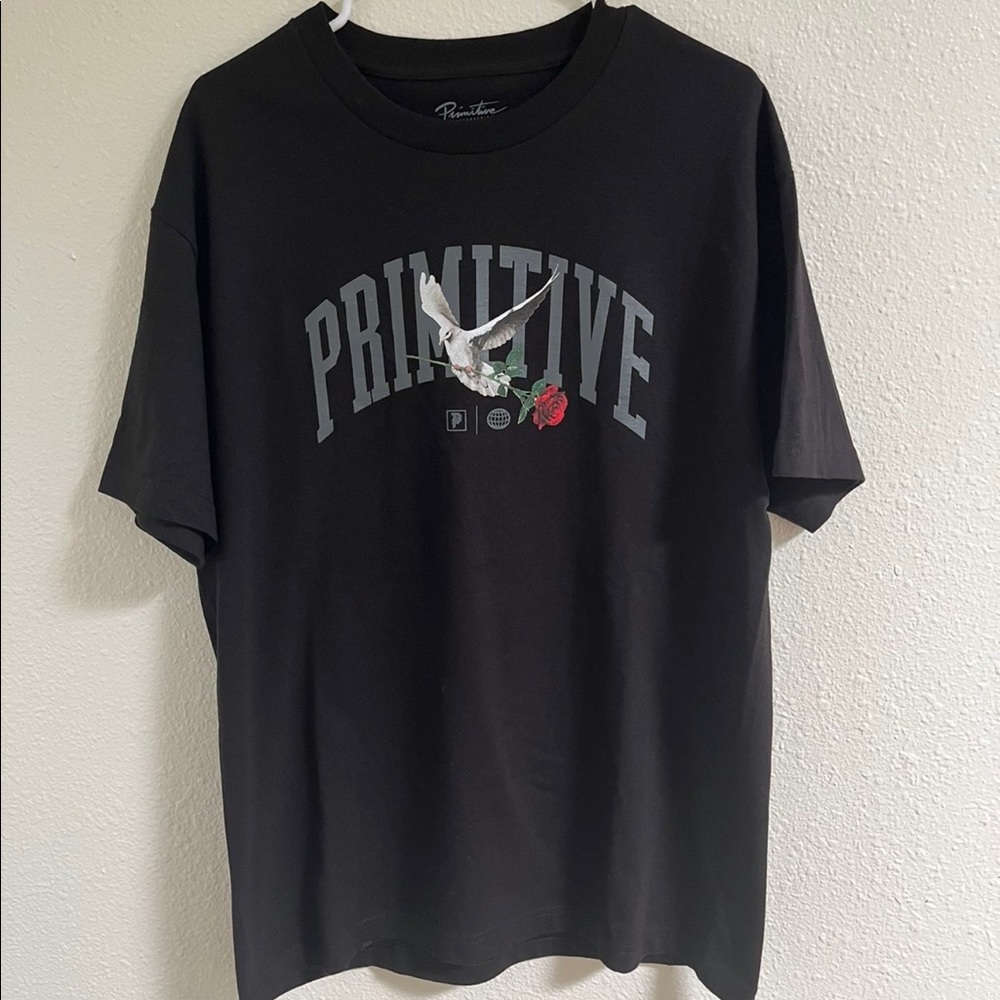 PRIMITIVE BLACK SHIRT WITH LOGO